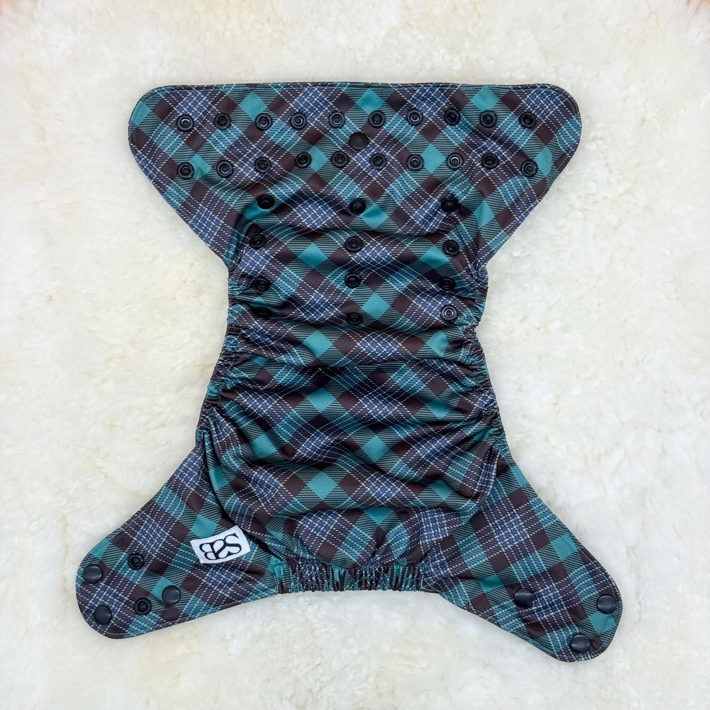 Stock Show Baby Plaid AWJ Pocket Diaper - Imperfect