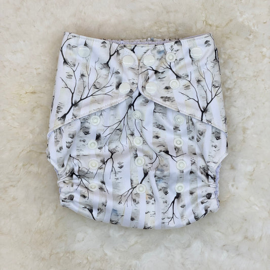 Teddy Tails Birch Trees AWJ Pocket Diaper