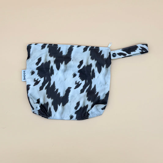 La La Booty Cow Print Mini Wet Bag