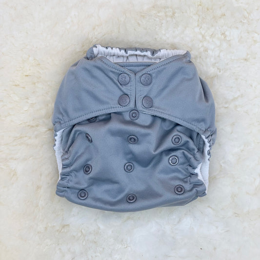Rumparooz Solid Gray Pocket Diaper