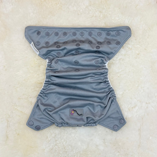 Rumparooz Solid Gray Pocket Diaper