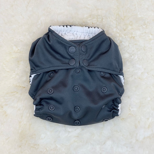 Rumparooz Solid Dark Gray Pocket Diaper