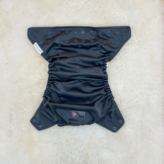 Rumparooz Solid Dark Gray Pocket Diaper