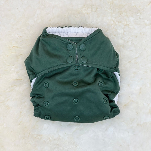 Rumparooz Solid Dark Green Pocket Diaper