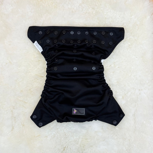 Rumparooz Solid Black Pocket Diaper