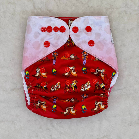 Happy Beehinds Chip 'n' Dale Magical Characters Pocket Diaper - New