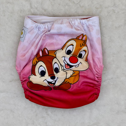 Happy Beehinds Chip 'n' Dale Magical Characters Pocket Diaper - New