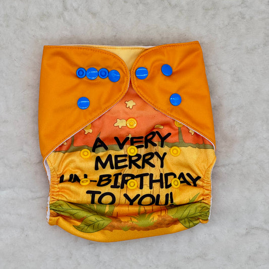 Happy Beehinds Alice Unbirthday Pocket Diaper - New