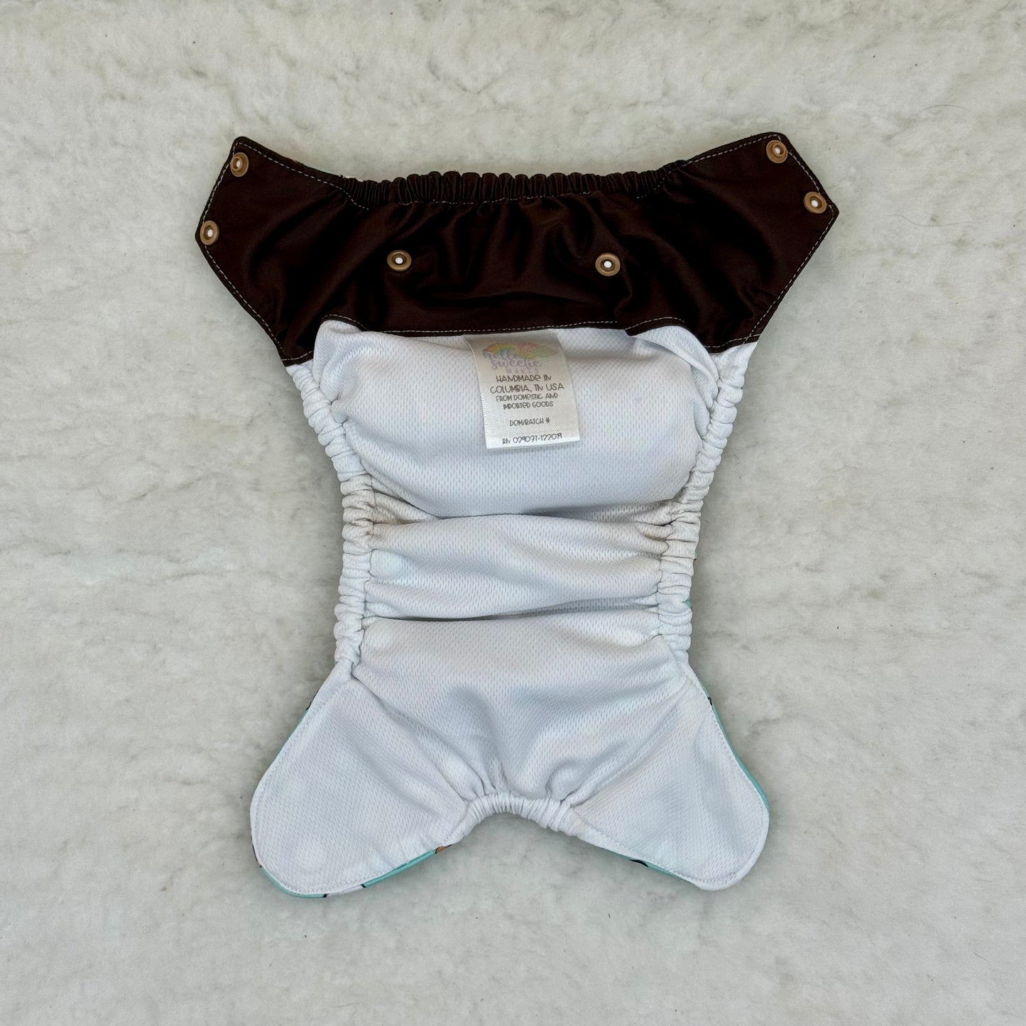 Hello Sweetie Makes Official S’mores Tester Embroidered AWJ Diaper Cover