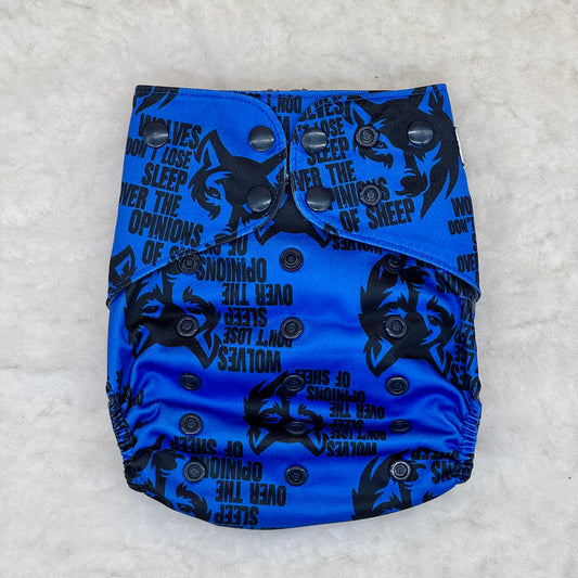 Suga Bums Wolves Don’t Lose Sleep Over the Opinions of Sheep AWJ Pocket Diaper