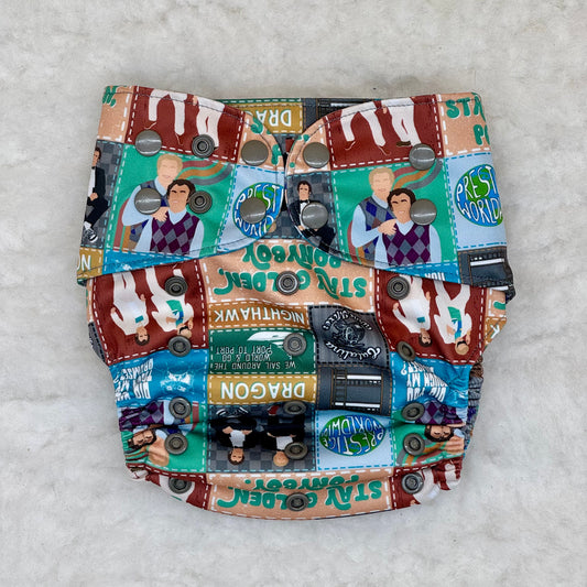 Angel Baby Cloth Step Brothers Movie Patterned AWJ Pocket Diaper