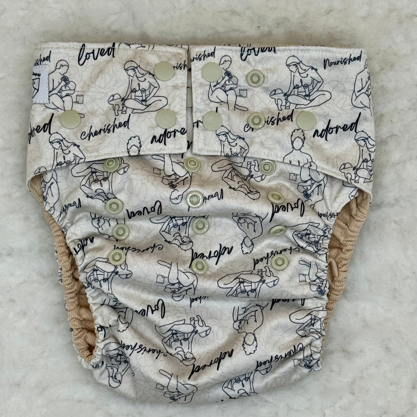 La La Booty Nourished XL AWJ Pocket Diaper - New