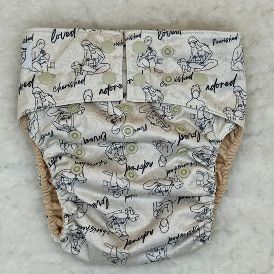 La La Booty Nourished XL AWJ Pocket Diaper - New