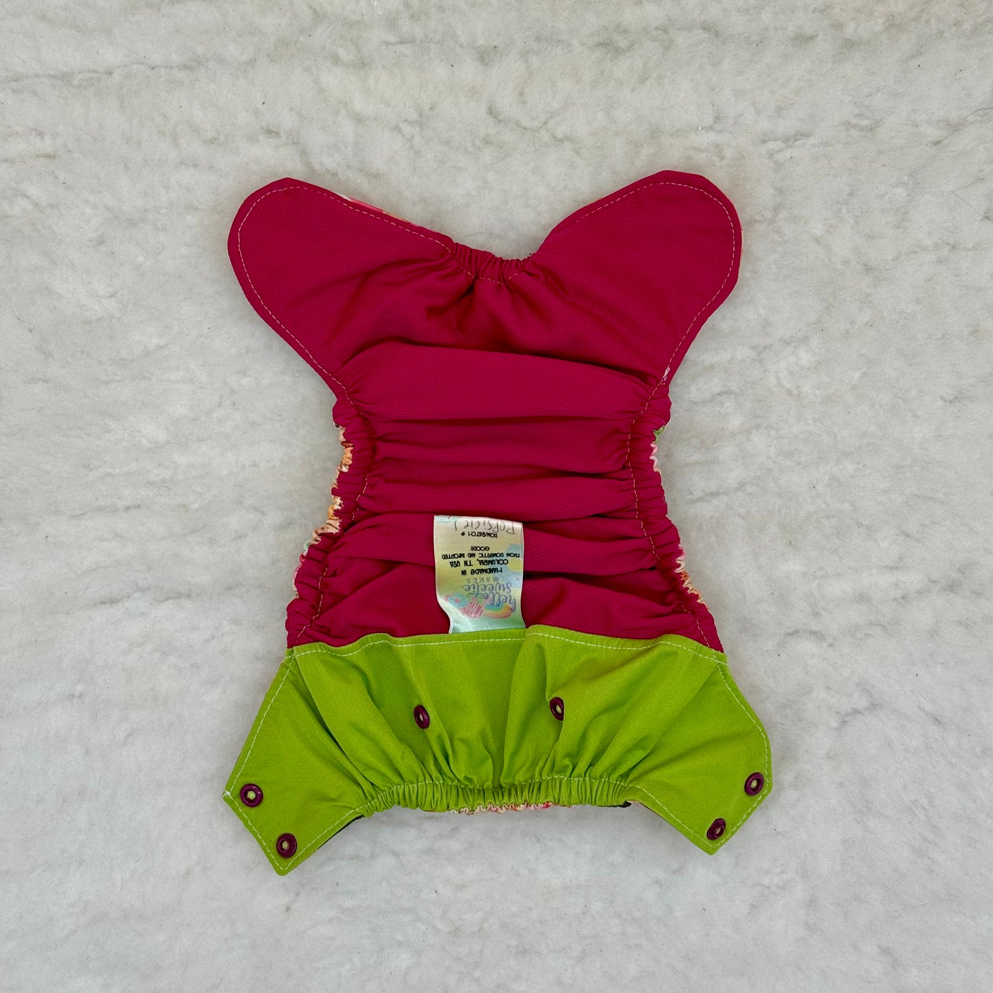 Baby Got Cloth Baby Dinosaur Treats Embroidered AWJ Diaper Cover
