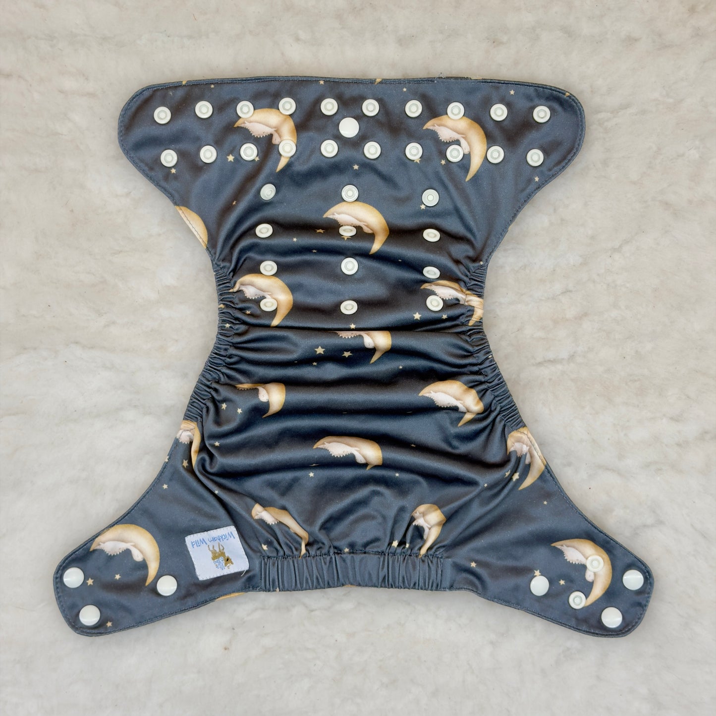 Wickham Wild Dinosaur Moons AWJ Pocket Diaper - Imperfect, Stained