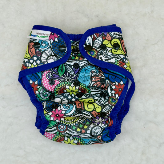 Best Bottom Bigger Floral Coloring Book Cover