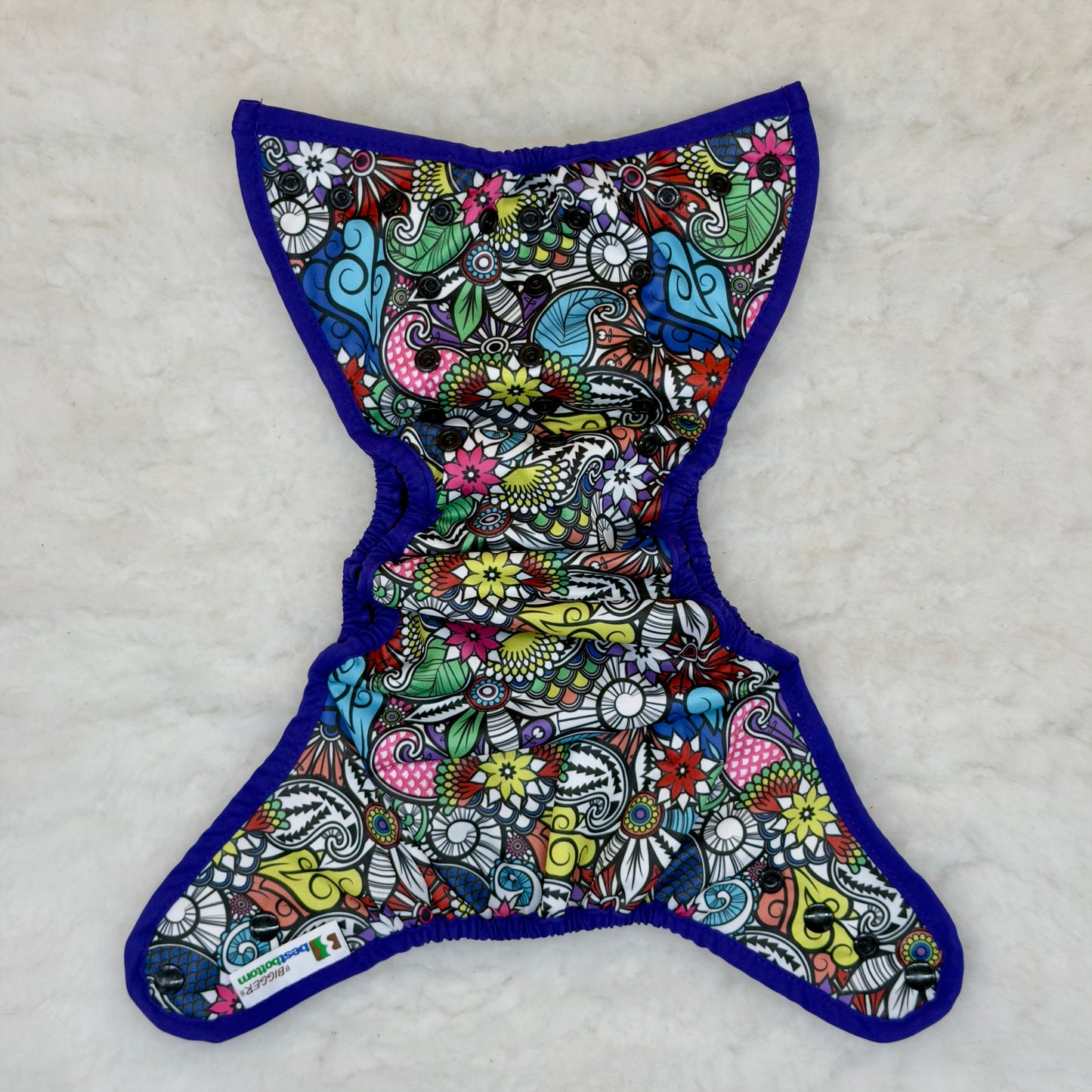 Best Bottom Bigger Floral Coloring Book Cover