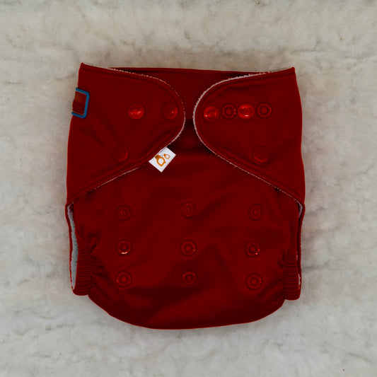 Lil Helper Solid Burgundy The Tank Diaper with Inserts