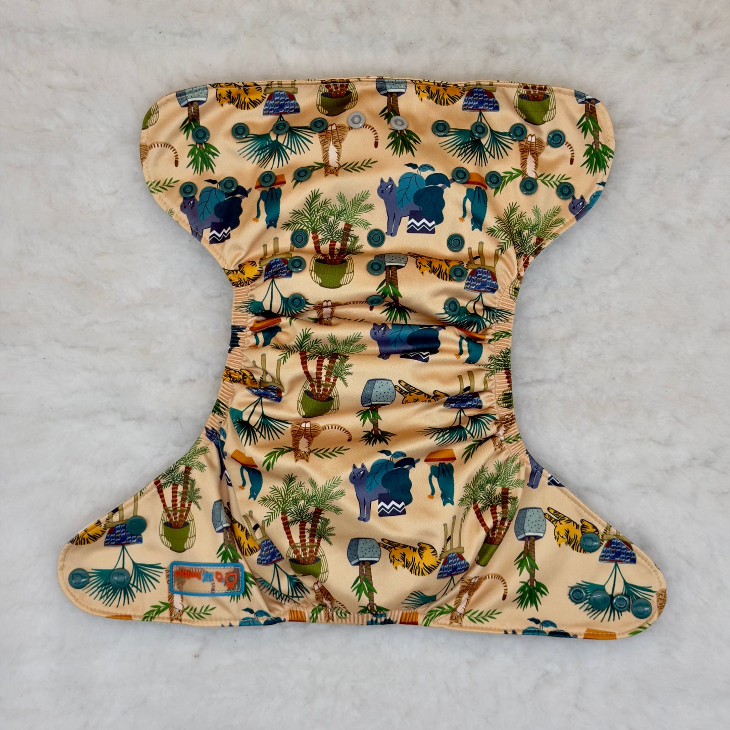 Lil Helper Cats Houseplants The Tank Diaper with Inserts