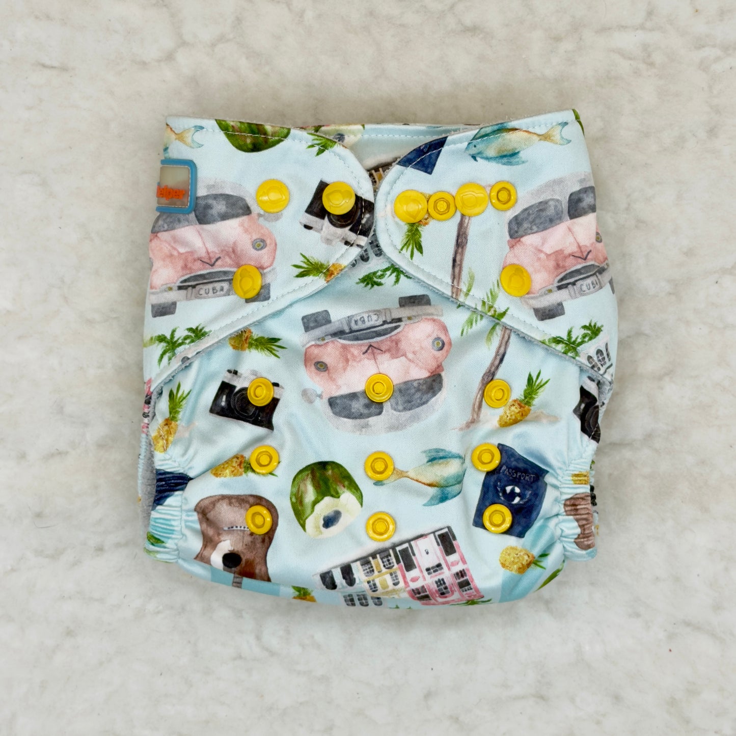 Lil Helper Summer The Tank Diaper with Inserts