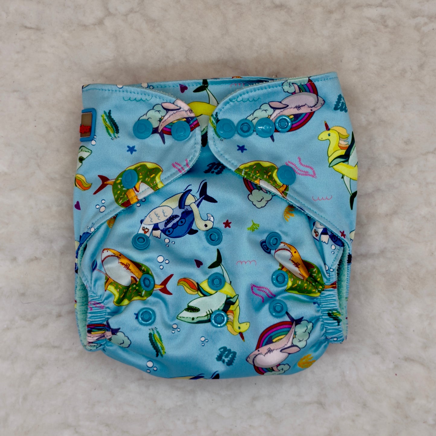Lil Helper Fish Party The Tank Diaper with Inserts