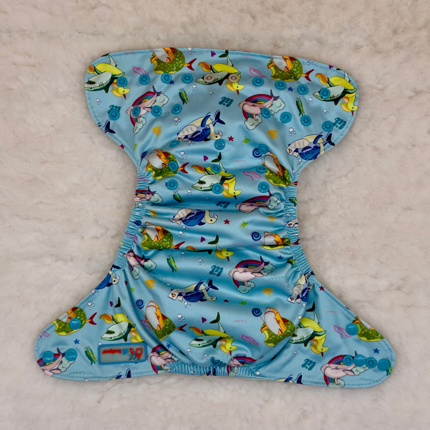 Lil Helper Fish Party The Tank Diaper with Inserts