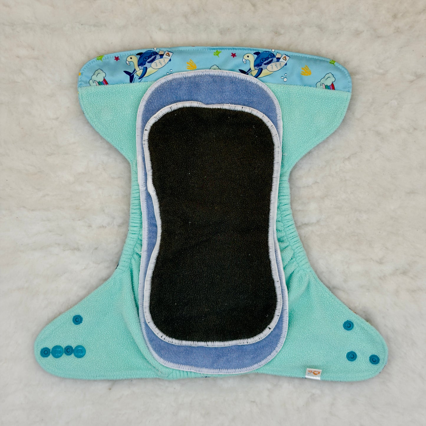 Lil Helper Fish Party The Tank Diaper with Inserts