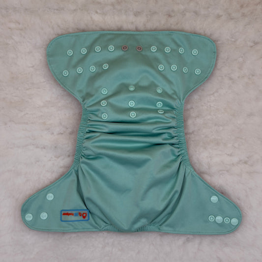 Lil Helper Solid Aqua The Tank Diaper with Inserts