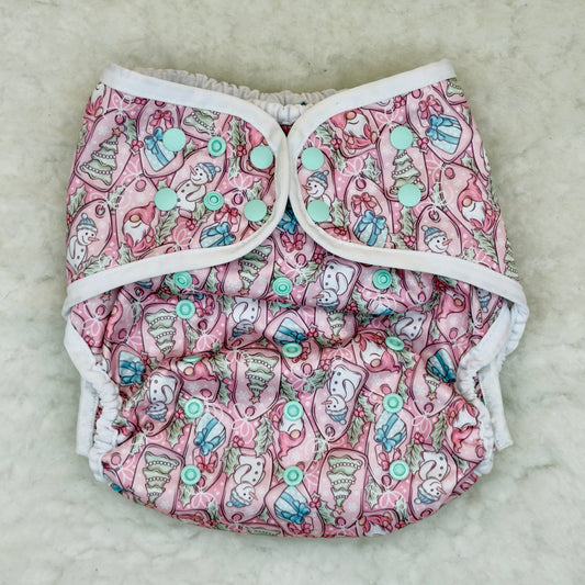 Sustainable Sprinkles Christmas Tags XL Diaper Cover