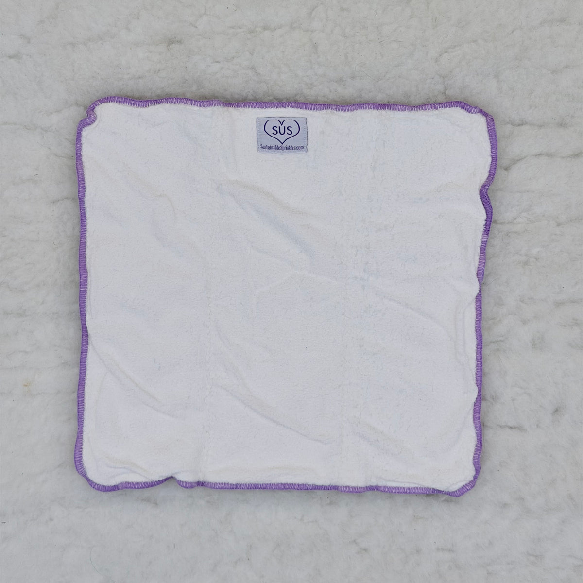 Sustainable Sprinkles Heavy Wetter Bamboo Trifold Insert with Purple Edge