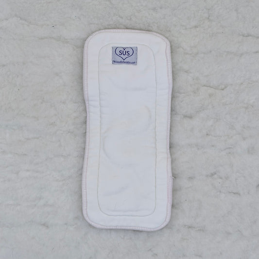 Sustainable Sprinkles Cloth Diaper Insert with Pink Edge