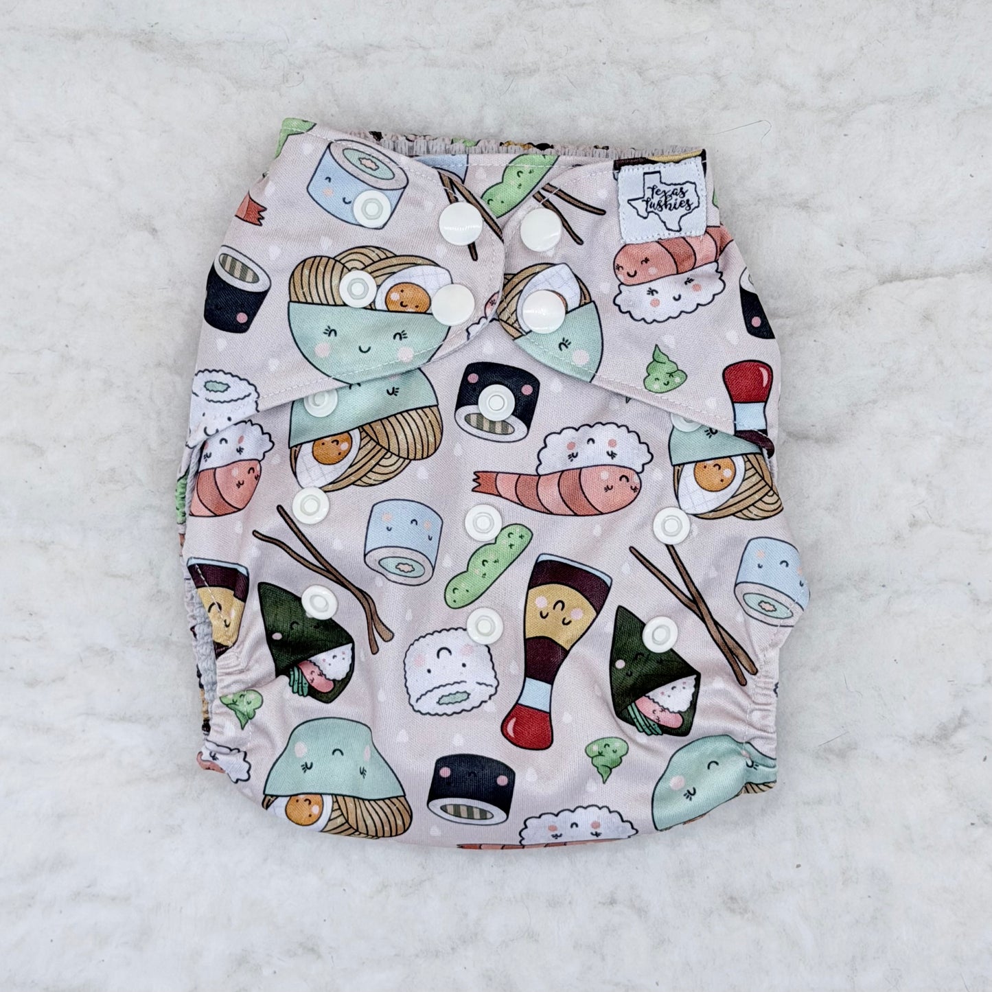 Texas Tushies Sushi AWJ Pocket Diaper