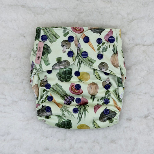 Petite Crown Veggies Pocket Diaper - Imperfect