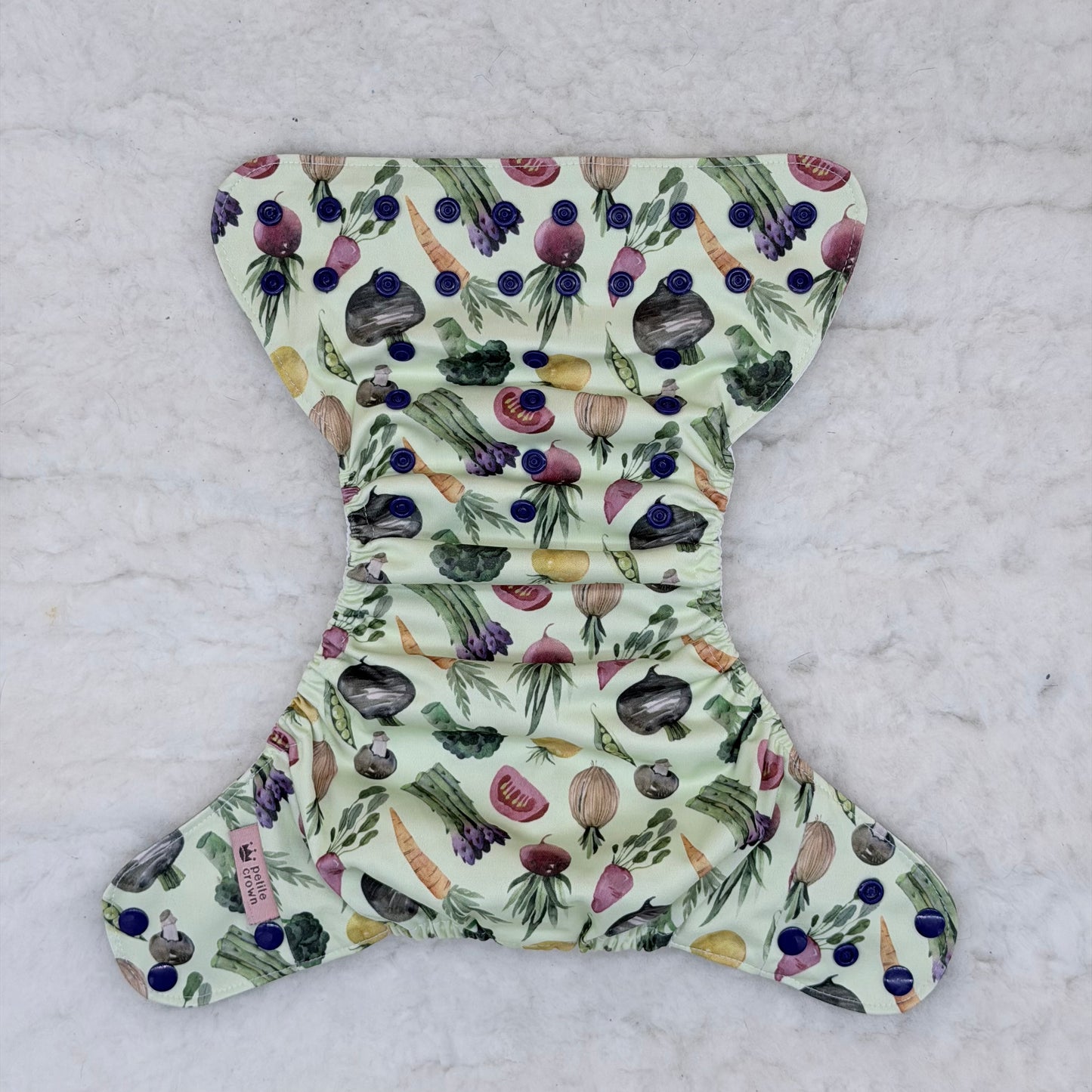 Petite Crown Veggies Pocket Diaper - Imperfect