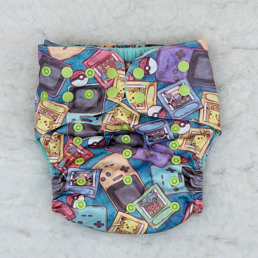 Sustainable Sprinkles Retro Handheld Games AWJ Pocket Diaper