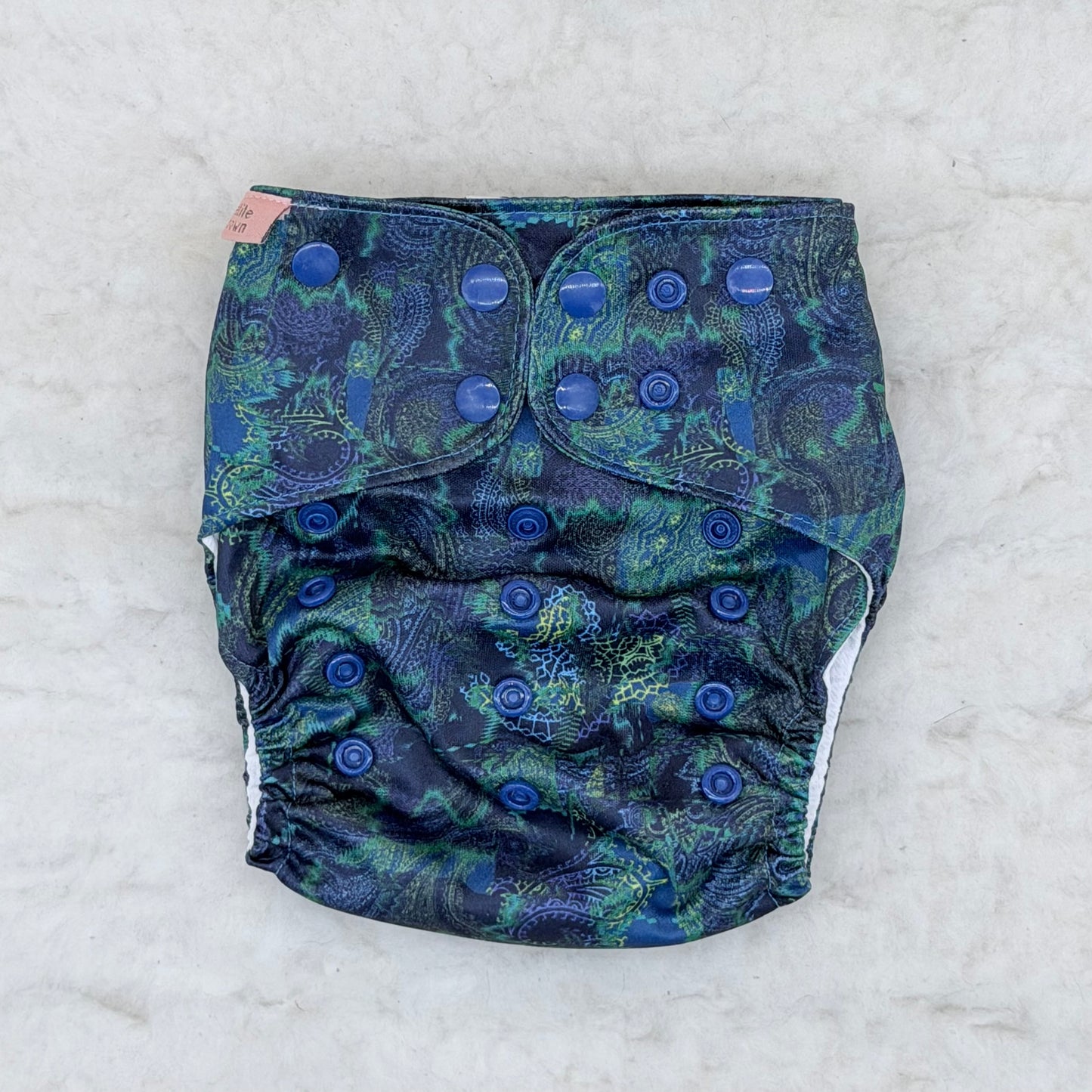 Petite Crown Paisley Pocket Diaper