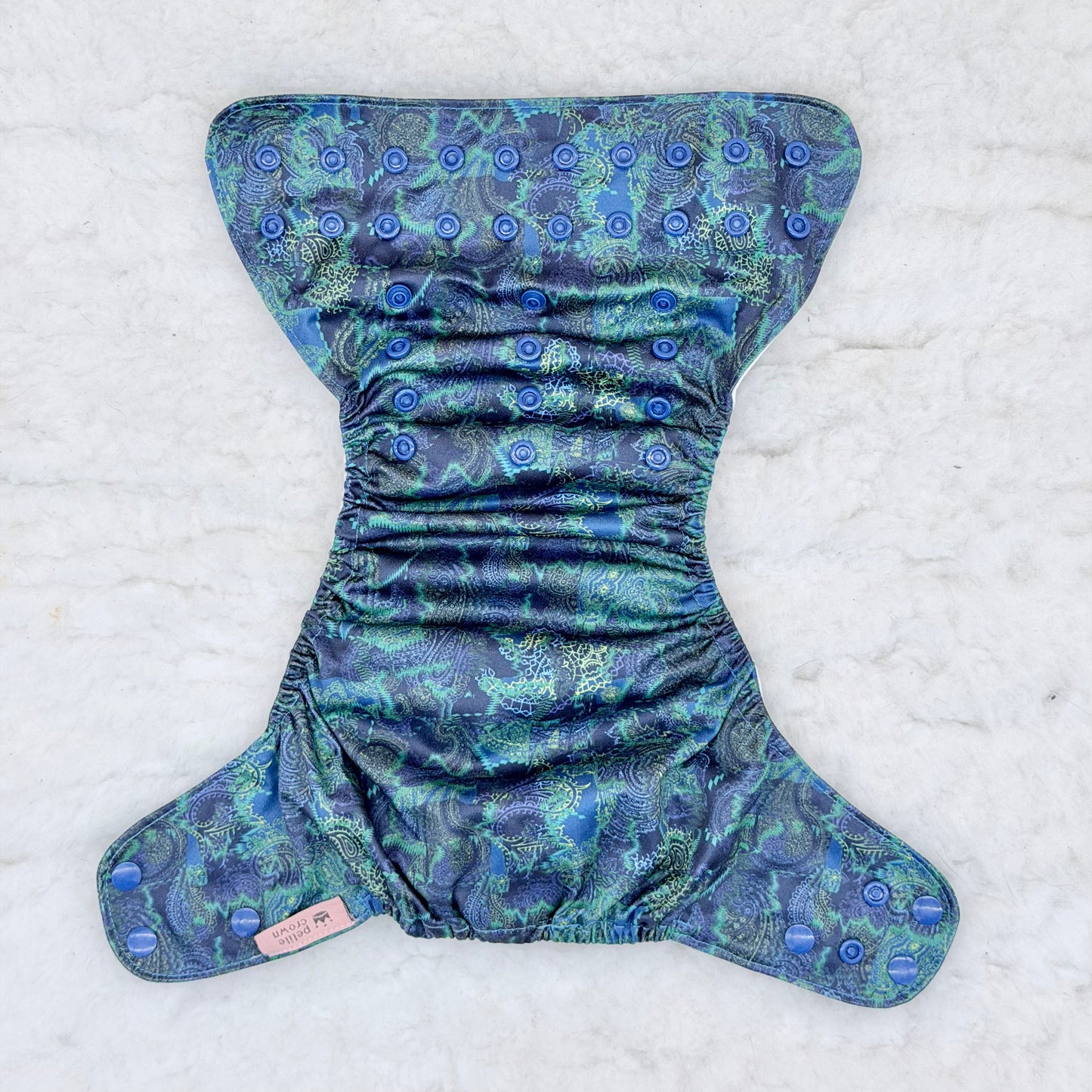 Petite Crown Paisley Pocket Diaper