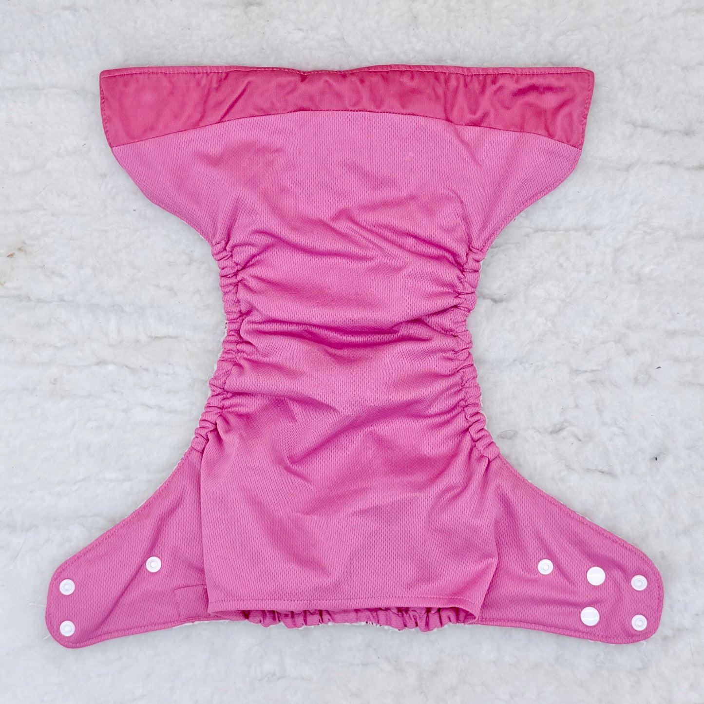 Texas Tushies Lace Overlay Pink AWJ Pocket Diaper - Imperfect