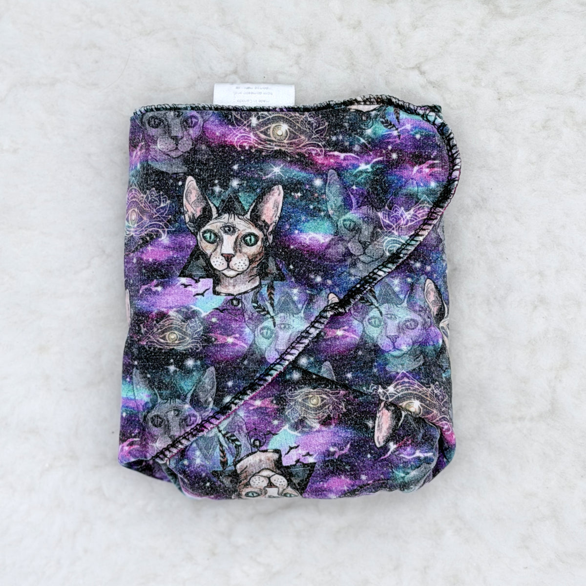 Galaxy Sphynx Cats Contour Cloth Diaper with Inserts
