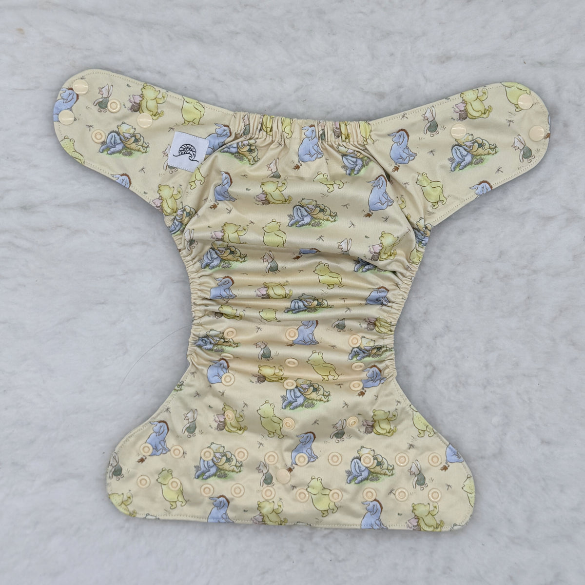 Emerald Cloth Co Classic Honey Bear Cream AWJ Pocket Diaper