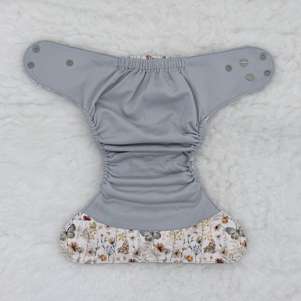 Emerald Cloth Co Wildflower Butterfly AWJ Pocket Diaper - Imperfect
