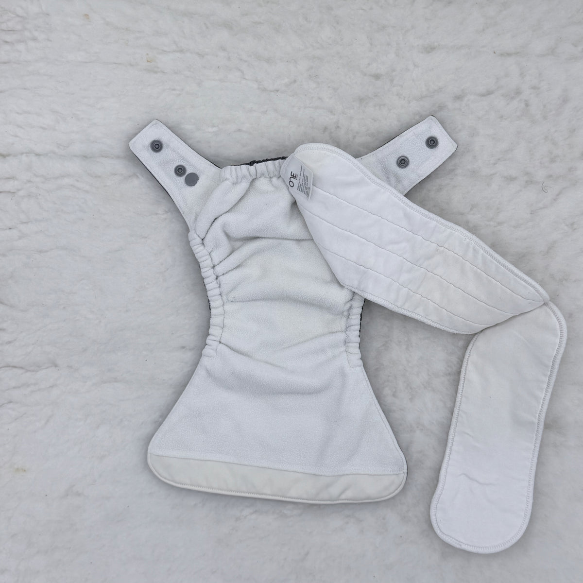 GroVia O.N.E. Charcoal All-in-One Cloth Diaper