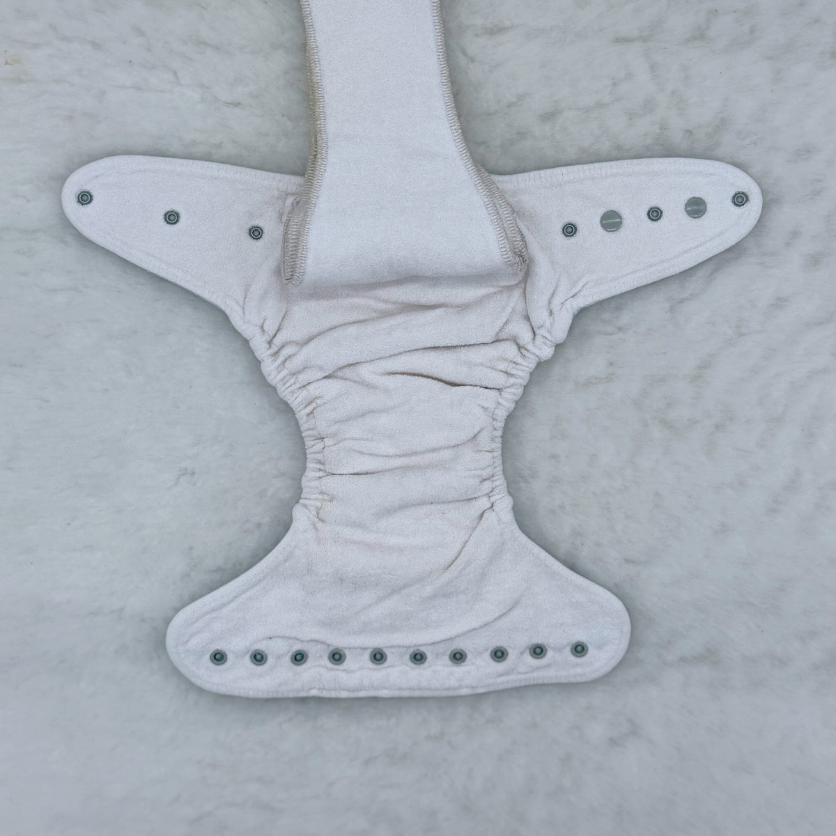 Blue Ocean Kelp Fitted Cloth Diaper - Stained
