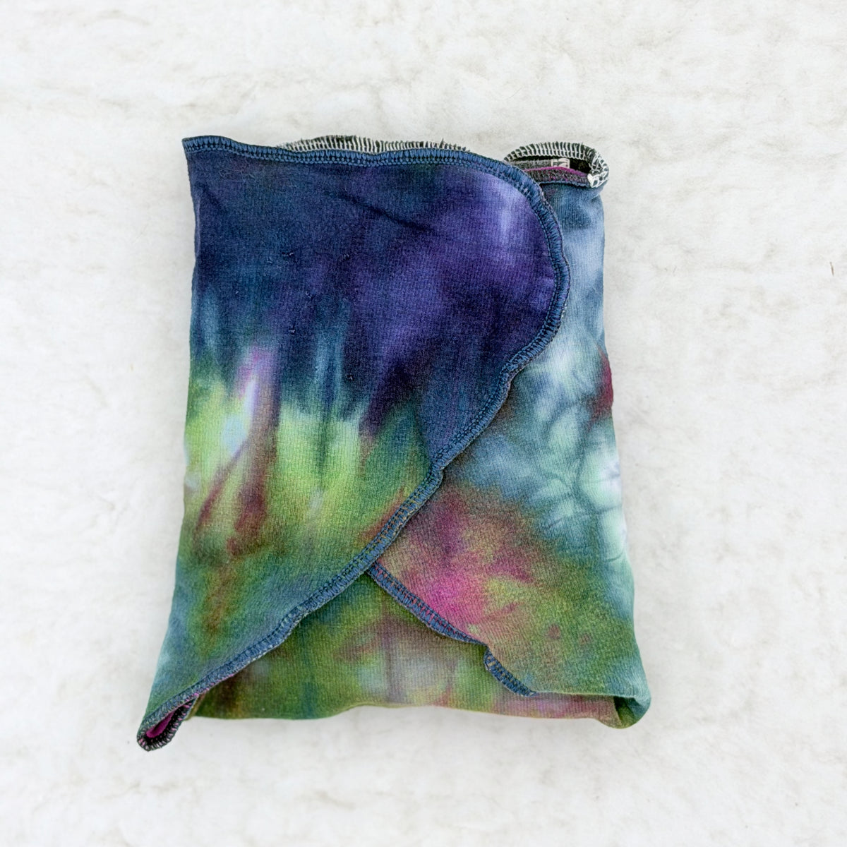 Handmade Hand-Dyed Purple Galaxy Ice-Dye Contour Cloth Diaper